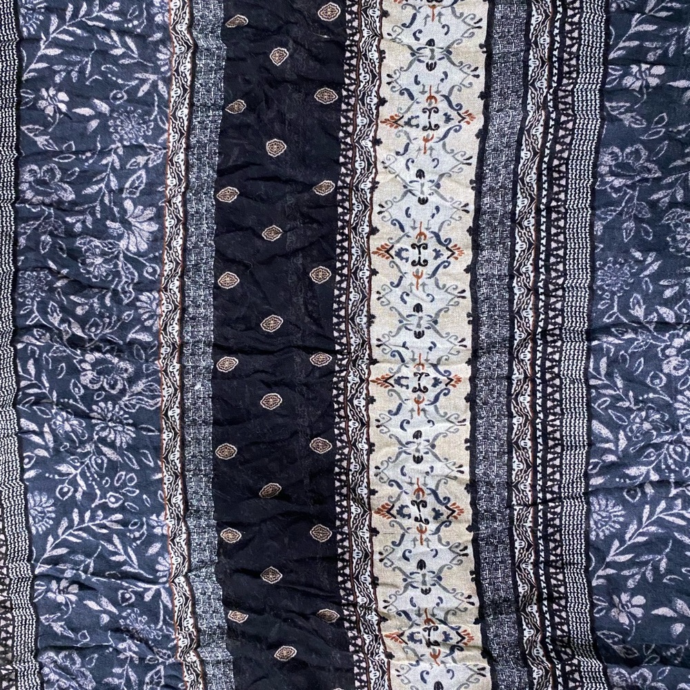 Pretty Patchwork Mixed Print Floral Infinity Scar… - image 5